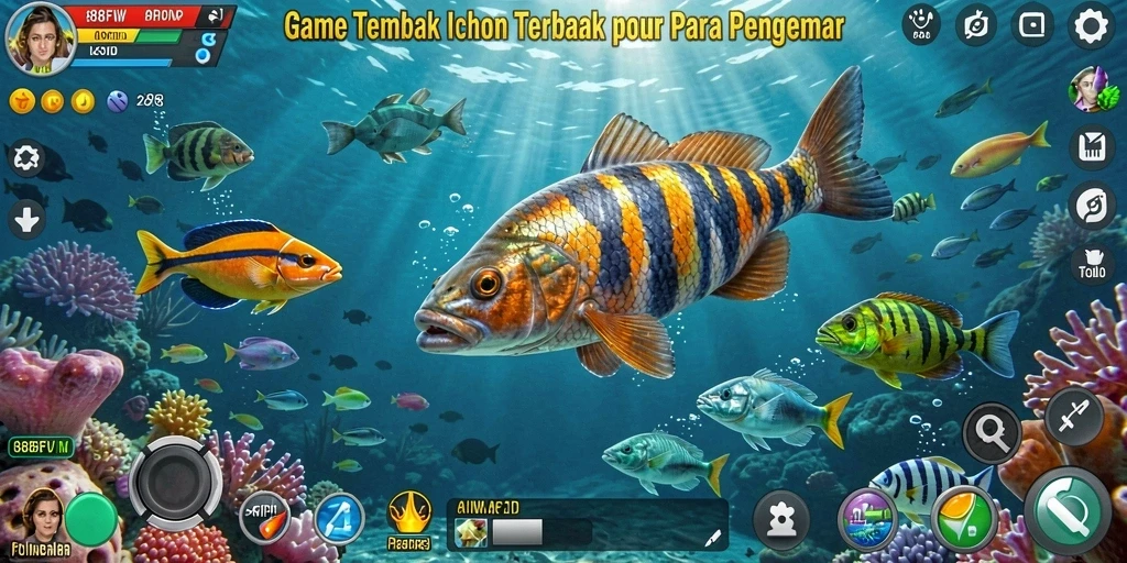 Gameplay seru Tembak Ikan di 888FW.