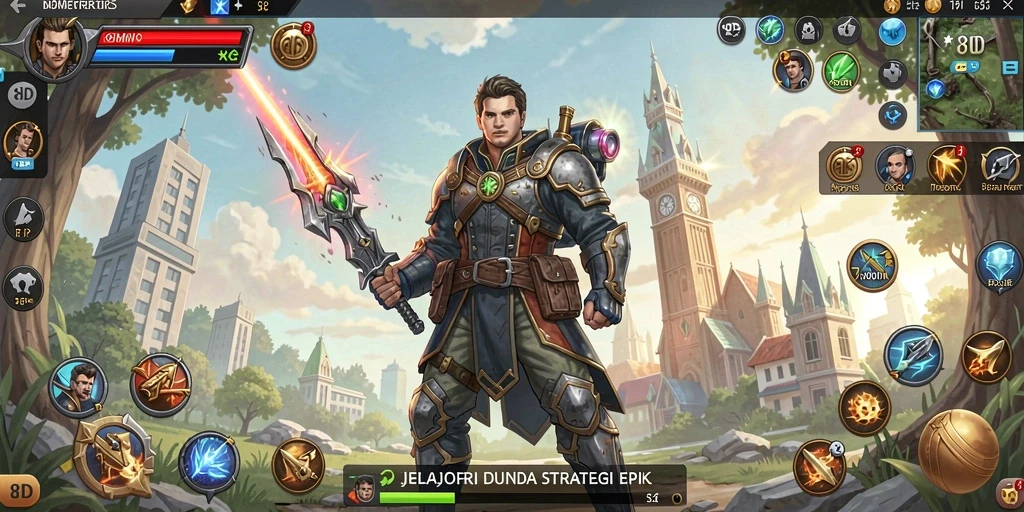 Screenshot gameplay 8ID memperlihatkan aksi strategi yang mendebarkan.