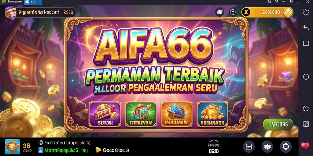 Screenshot AIFA66 menampilkan tampilan gameplay Slot yang menarik dan berwarna.