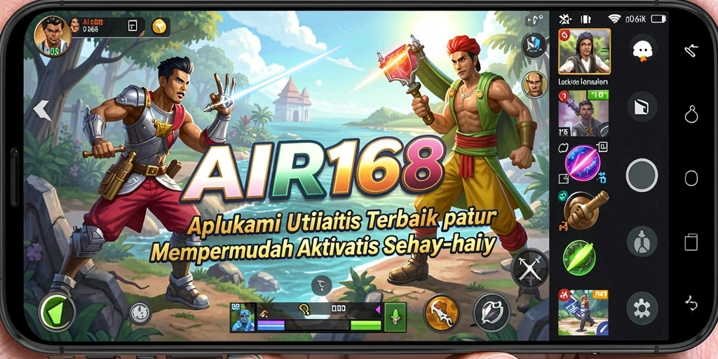 Tampilan antarmuka utama AIR168 dengan fitur utilitas yang canggih
