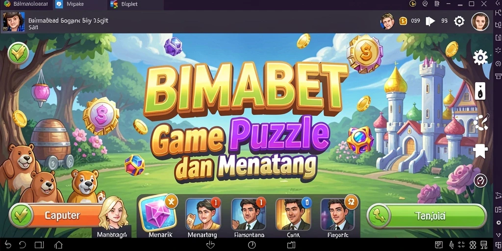 Tampilan gameplay BIMABET dengan teka-teki menantang.