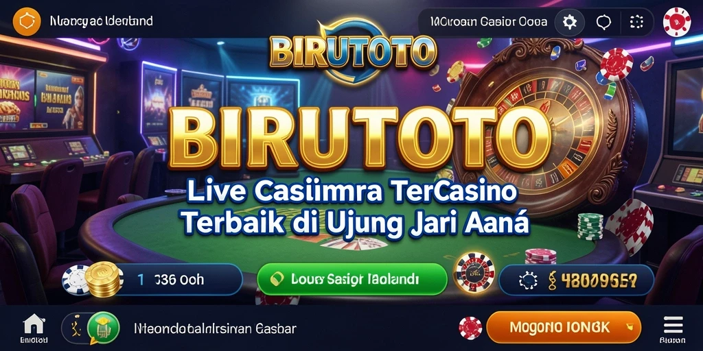 Tampilan menakjubkan dari permainan Live Casino BIRUTOTO.