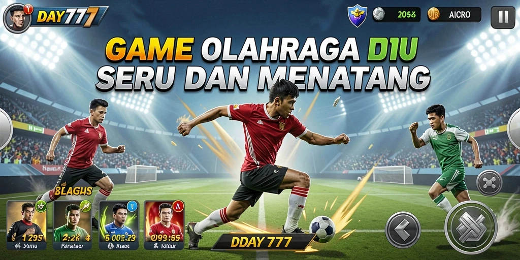 Gameplay seru dan realistis dari DAY777 dengan berbagai cabang olahraga.