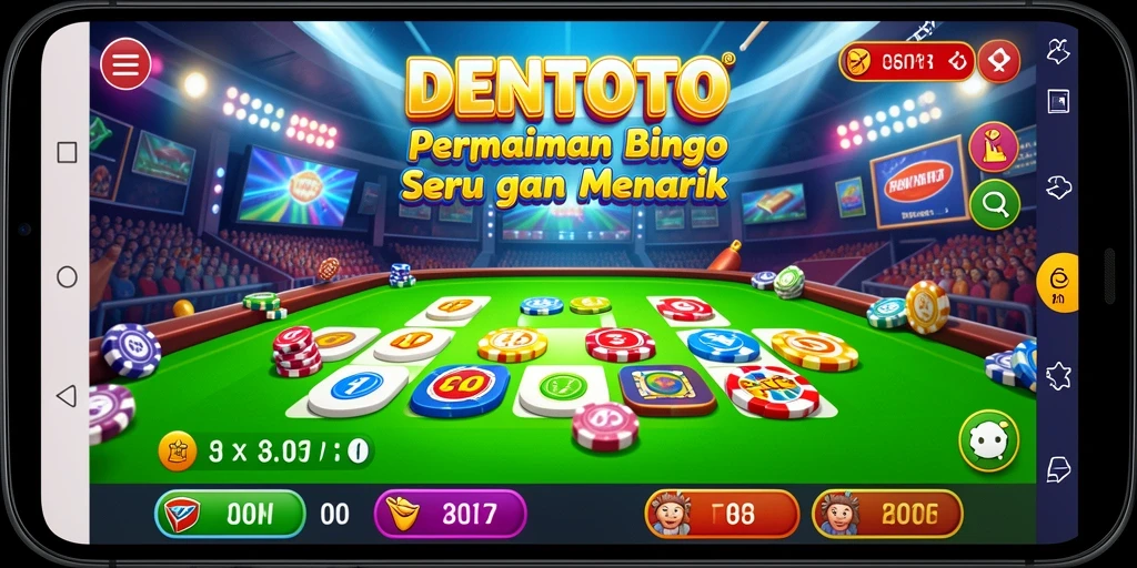 Screenshot gameplay DENTOTO yang menunjukkan serunya permainan Bingo.