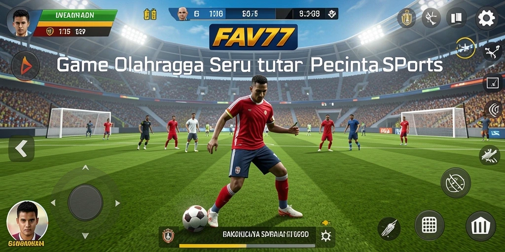 Tampilan menakjubkan dari gameplay <strong>FAV77</strong> menunjukkan aksi olahraga yang mendebarkan.