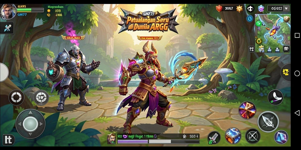 Tangkapan layar gameplay GN777 yang menampilkan aksi pertarungan seru.
