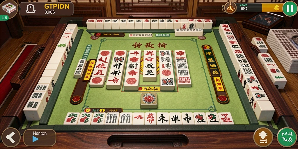 Tampilan gameplay Mahjong yang menarik dan menantang di GTPIDN.