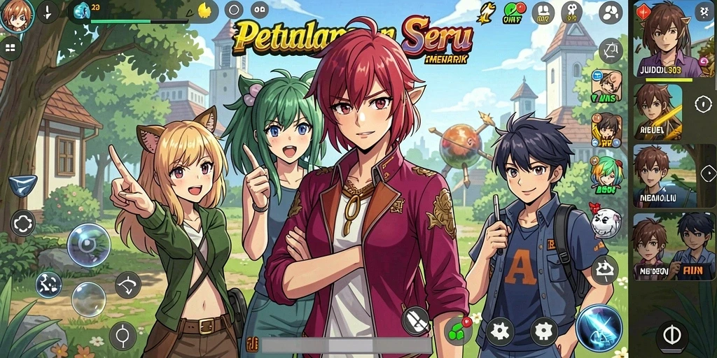 Tampilan menarik dari gameplay JUDOL303 yang penuh aksi Anime.