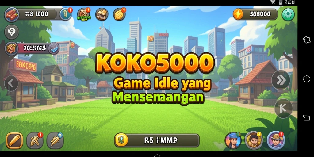 Screenshot gameplay menunjukkan pengumpulan sumber daya di KOKO5000.