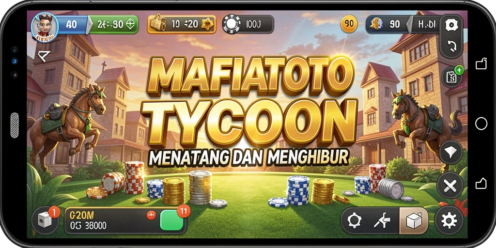 Screenshot MAFIATOTO menampilkan gameplay manajerial yang menarik dan interaktif.