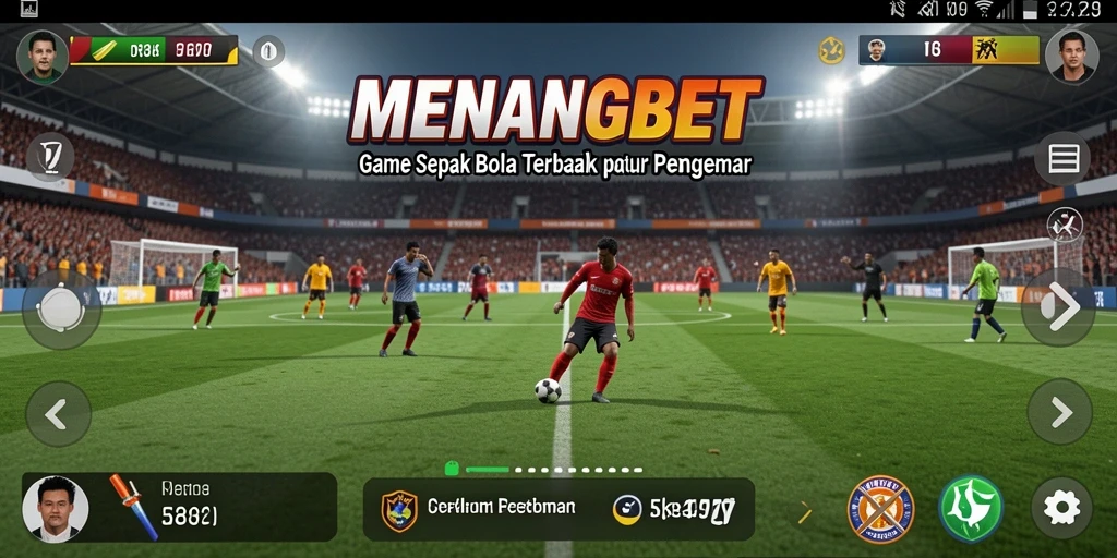 Tampilan menakjubkan dari pertandingan sepak bola di MENANGBET.