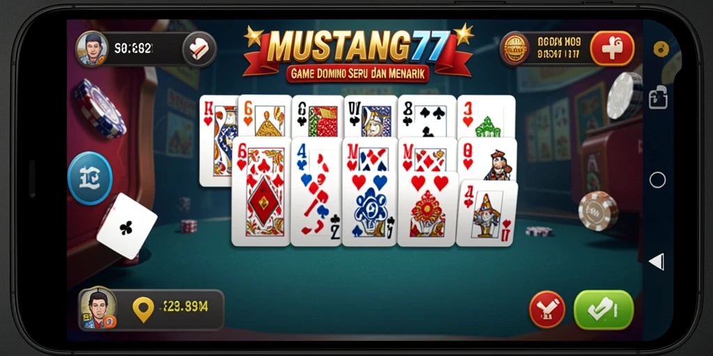 Tampilan permainan Domino yang seru dan interaktif.