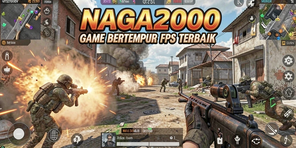 Gameplay seru dari NAGA2000 dengan aksi tembak-menembak mendebarkan.