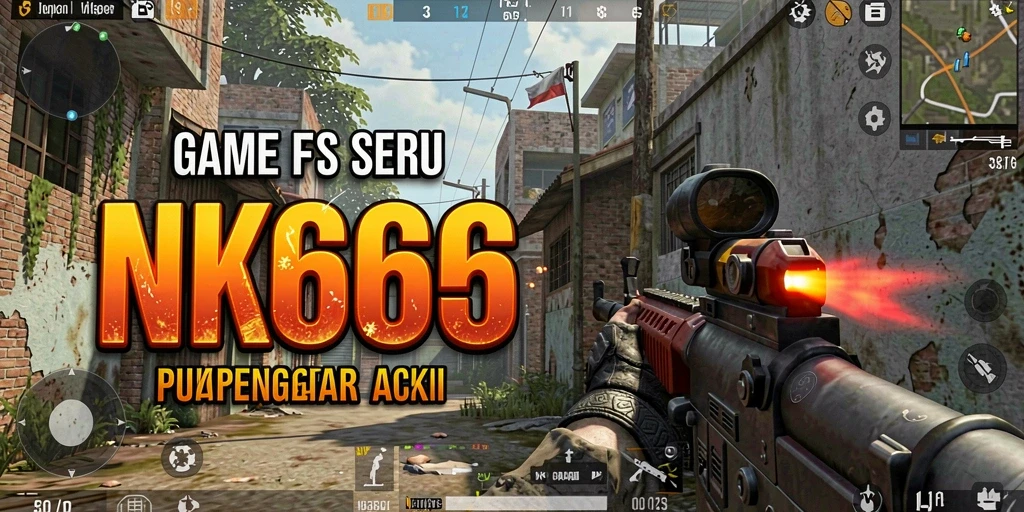 Tampilan gameplay NK666 yang intens dengan aksi tembak-menembak seru.