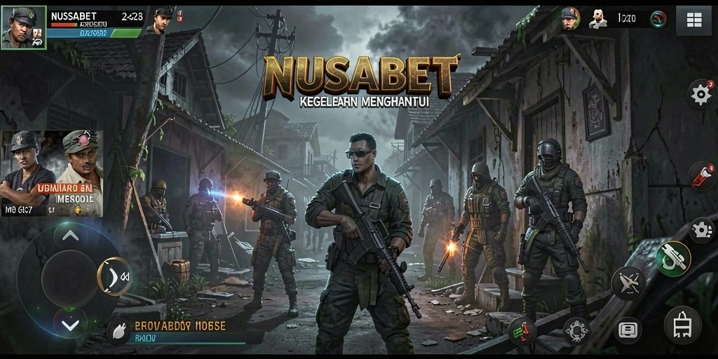 Tangkapan layar gameplay menampilkan momen menegangkan di NUSABET.