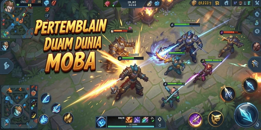 Gameplay mendebarkan dalam pertempuran tim di OKJKT.