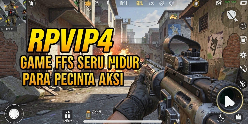 Tangkapan layar gameplay RPVIP4 yang menampilkan aksi tembak-menembak yang mendebarkan.