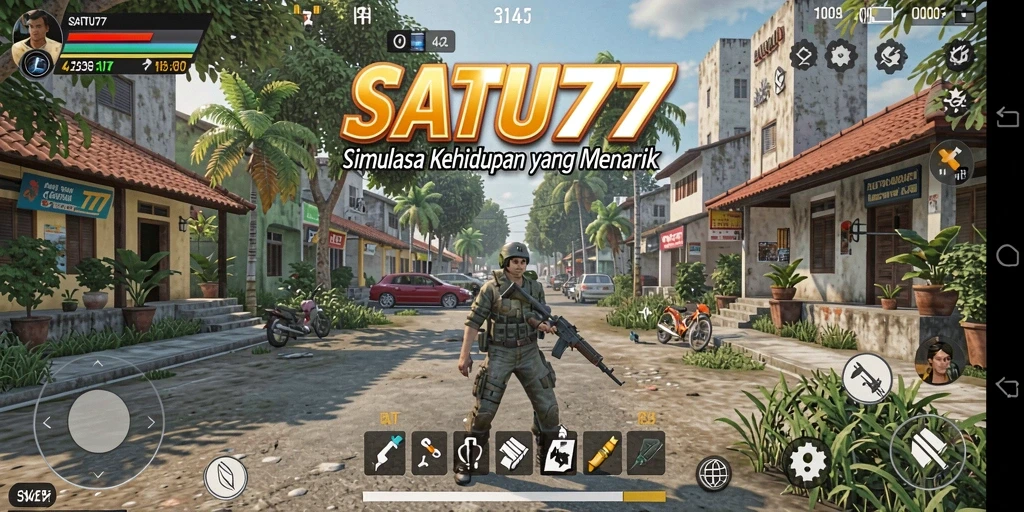 Tampilan gameplay menarik dari SATU77 dengan interaksi sosial.