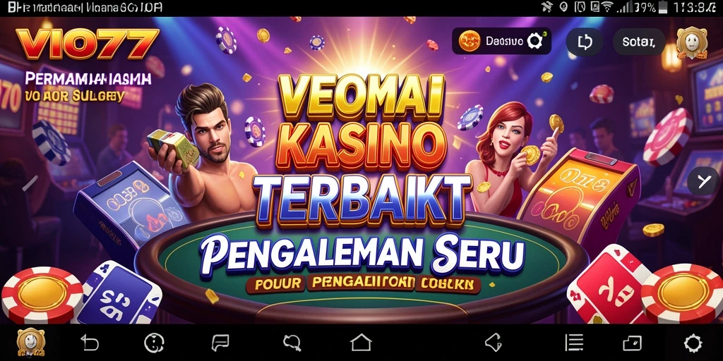 Tampilan menarik dari gameplay Kasino VIO77 dengan berbagai pilihan permainan.