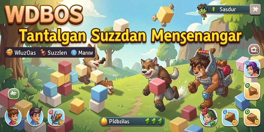 Screenshot gameplay WDBOS menampilkan tantangan puzzle yang menakjubkan.
