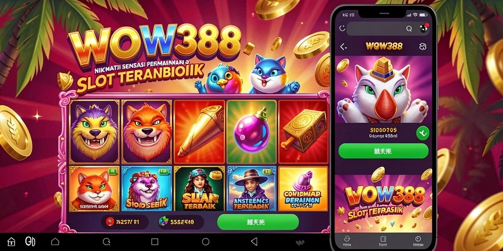 Gameplay WOW388 yang menarik dengan tema slot beragam.