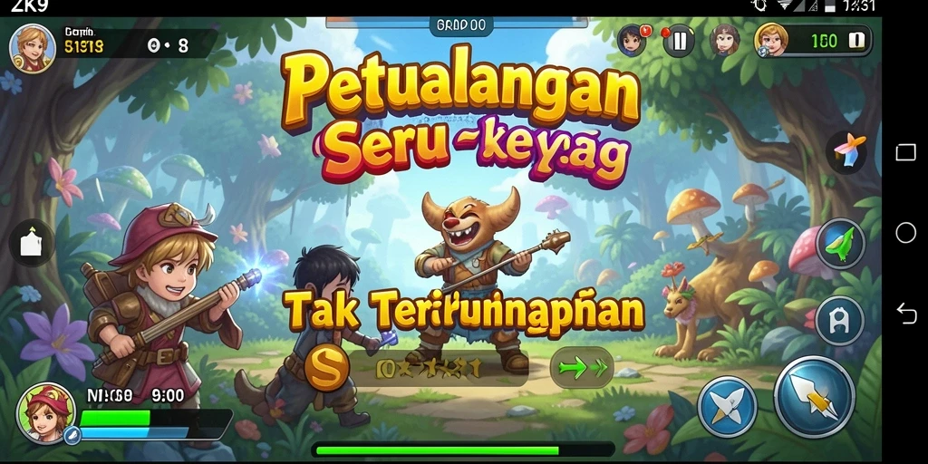 Tampilan gameplay ZK9 yang menampilkan aksi seru dalam petualangan.